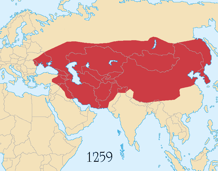 History's Bloodiest Wars An image depicting the scale of the Mongol conquests